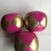 Pink/Gold double stretch Juggling Balls - Image 3
