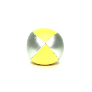 Silver/Yellow double stretch Juggling Balls
