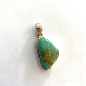 Turquoise Drop Pendant set in Sterling Silver