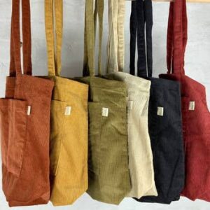 Apple Green Duck Cord Totes