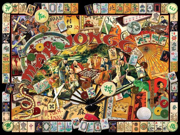 Sunsout 1000 pc Puzzle – Mah Jong Masters