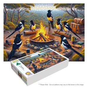 1000 Piece Q Puzzles Jigsaw - MAGPIES