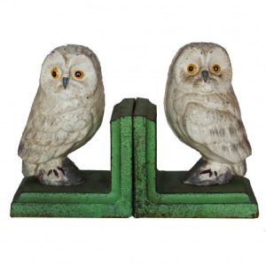Cast Iron Owl Bookends