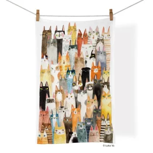 Werkshoppe Tea Towel - Cat Power 100% Cotton