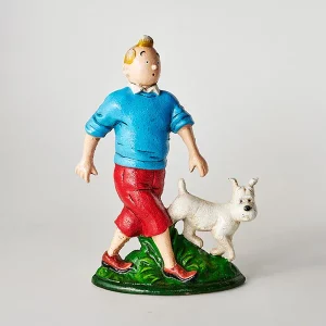 Tin Tin and Snowy Cast Iron Doorstop