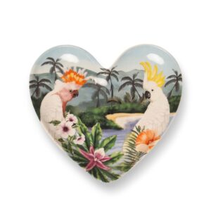 Ceramic Trinket Tray Heart Shape - Majestic Coast .