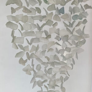 Mama Pacha Recycled Glass Wind Chime - White